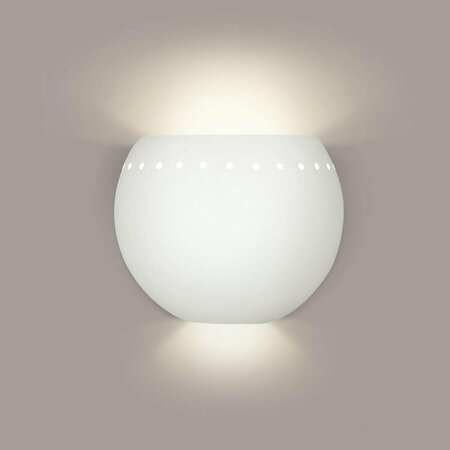 A19 LIGHTING St. Lucia E26 Base Dimmable LED Wall Sconce, Bisque 1604-1LEDE26